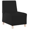 vidaXL Modular Sofa Unit Armless 2 pcs Black 55 x 74 x 82 cm