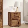vidaXL Bedside Table Old Wood 30.5 x 30 x 43 cm Engineered Wood
