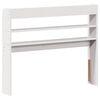 vidaXL Headboard with Shelves White 90 cm Solid Wood Pine