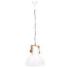 vidaXL Industrial Hanging Lamp 25 W White Round 40 cm E27