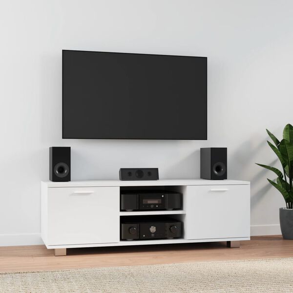 vidaXL TV Cabinet White 120x40.5x35 cm Engineered Wood