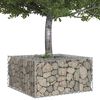 vidaXL Gabion Raised Bed Silver 80 x 80 x 40 cm Galvanised Steel