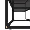 vidaXL TV Cabinet Black 200x40x40.5 cm Tempered Glass