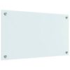 vidaXL Kitchen Backsplash White 70 x 40 cm Tempered Glass