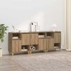 vidaXL Sideboards 3 pcs Artisan Oak 60 x 35 x 70 cm Engineered Wood