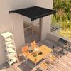 vidaXL Manual Retractable Awning 350x250 cm Anthracite