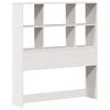 vidaXL Bookcase Bed without Mattress White 90x190 cm Single Solid Wood Pine
