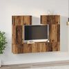 vidaXL TV Cabinet Set Wall-mounted 6 pcs Old Wood Engineered Wood