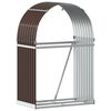 vidaXL Log Holder Brown 80x45x120 cm Galvanised Steel