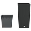 vidaXL Planter with Removable Inner Anthracite 21 / 49 L PP Rattan