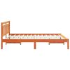 vidaXL Bed Frame Brown 160 x 200 cm Solid Pine Wood
