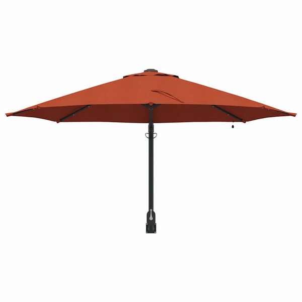 vidaXL Garden Parasol Manual Terracotta 248 x 248 x 148 cm