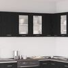 vidaXL Hanging Cabinet Lyon Black Oak 80 x 31 x 60 cm Engineered Wood