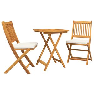 vidaXL Garden Bistro Set 3 pcs Brown Solid acacia wood