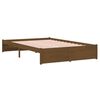 vidaXL Bed Frame without Mattress Honey Brown Solid Wood 120x190 cm Small Double