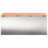vidaXL Garden Bench Silver 100 x 40 x 43 cm Stainless steel