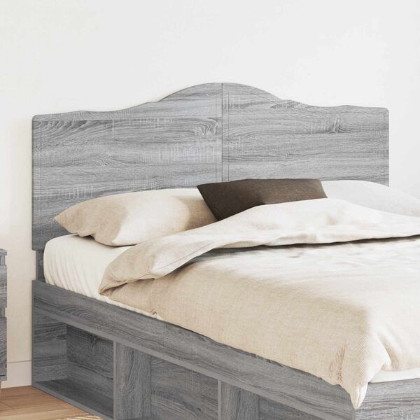 vidaXL Headboard with Headboard Grey Sonoma 140 cm Engineered wood