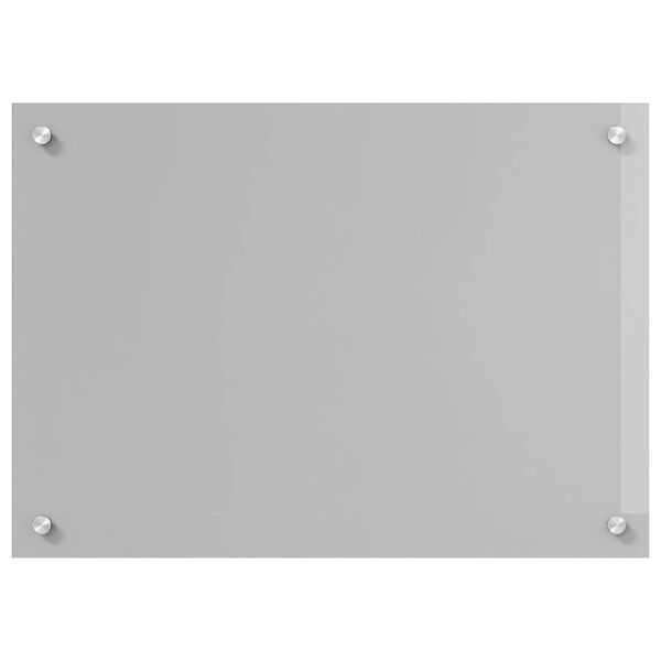 vidaXL Kitchen Backsplash Light grey 70 x 50 x 0.6 cm Tempered Glass