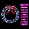 vidaXL Wreath with 80 LEDs Cold white 92 x 9.5 x 92 cm Acrylic