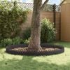 vidaXL Lawn Edgings 10 pcs Black 103 x 0.05 x 22 cm Steel