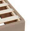 vidaXL Box Spring Bed with Mattress Cappuccino 180x200 cm Faux Leather