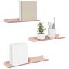 vidaXL Floating Shelf Wall-mounted 3 pcs Pink 40 x 9 x 2.5 cm Steel