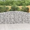 vidaXL Arched Gabion Baskets 20 pcs 400x30x100/120 cm Galvanised Iron