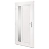 vidaXL Front Door White 108x208 cm PVC
