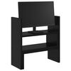 vidaXL Monitor Desk Stand Black Oak 40 x 17x 41 cm Engineered Wood