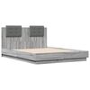 vidaXL Bed Frame without Mattress Grey Sonoma 120x190 cm Small Double