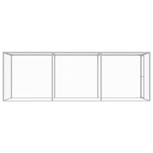 vidaXL Cat Cage 4.5x1.5x1.5 m Galvanised Steel