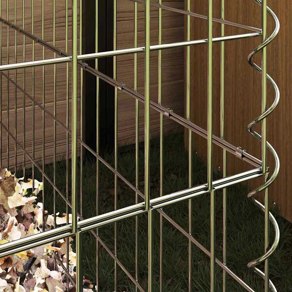 vidaXL Square Composter 100 x 100 x 100 cm Iron