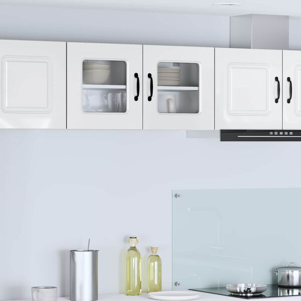 vidaXL Kitchen Cabinet Kalmar High Gloss White 80 x 31 x 40 cm
