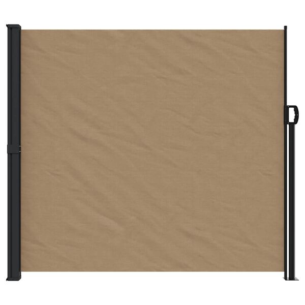 vidaXL Retractable Side Awning Taupe 180x600 cm