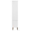 vidaXL Vitrine Cabinet MOLDE White 90x35x175 cm Solid Wood Pine