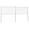 vidaXL Metal Replace Headboard White 180 cm