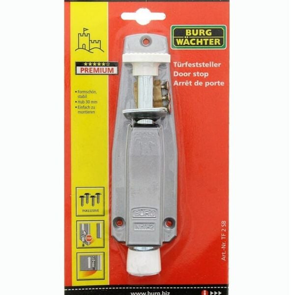 BURG-W&Auml;CHTER Door Stop TF 2 SB Silver