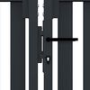 vidaXL Double Door Fence Gate Steel 300x125 cm Anthracite