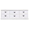vidaXL TV Cabinet Antique White 108x30x40 cm Solid Wood Paulownia