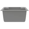 vidaXL Kitchen Sink with Overflow Hole Double Basins Grey Granite