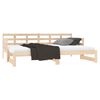 vidaXL Pull-out Day Bed without Mattress Solid Wood Pine 2x(90x190) cm