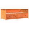 vidaXL Day Bed without Mattress Wax Brown 80x200 cm Solid Wood Pine