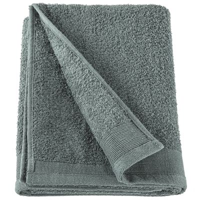 vidaXL 12 Piece Towel Set Cotton 450 gsm Green