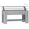 vidaXL Coffee Table Grey Sonoma 101x49x52 cm Engineered Wood