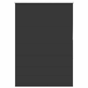 vidaXL Roller Blind Blackout Black 110x130 cm Fabric Width 105.7 cm Polyester