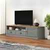 vidaXL TV Cabinet VIGO Grey 156x40x40 cm Solid Wood Pine