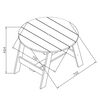 AXI 3 Piece Children Picnic Table Set Grey and White