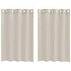 vidaXL Voile Curtain 2 pcs Sand 140 x 140 cm Polyester