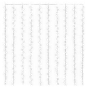 vidaXL Curtain Fairy Light | Cold White | Plastic | 3x3m | Curtain Fairy Light
