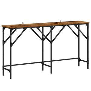 vidaXL Console Table Old Wood 140 x 29 x 75 cm Engineered Wood